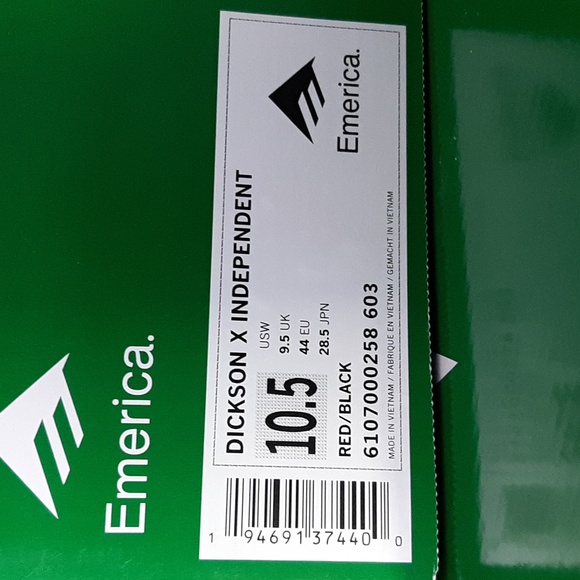 Emerica. The Dickson X Independent Shoes *NWT in Box* - Picture 12 of 12